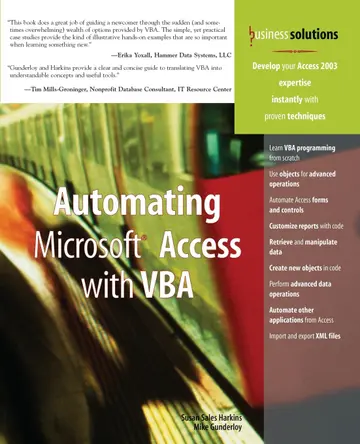 Cover of Automating Microsoft Access with VBA