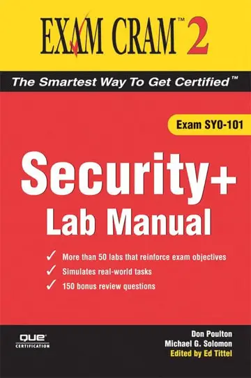 Cover of Security+ Exam Cram 2 Lab Manual