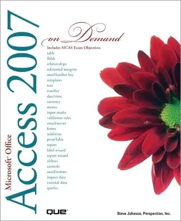 Cover of Microsoft Office Access 2007 on Demand