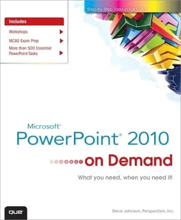 Cover of Microsoft PowerPoint 2010 on Demand