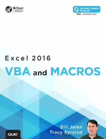 Cover of Excel 2016 VBA and Macros