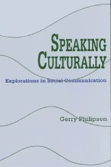 Cover of Speaking Culturally