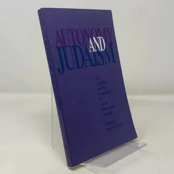 Cover of Autonomy and Judaism