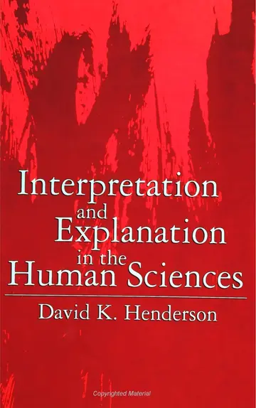 Cover of Interpretation and Explanation in the Human Sciences