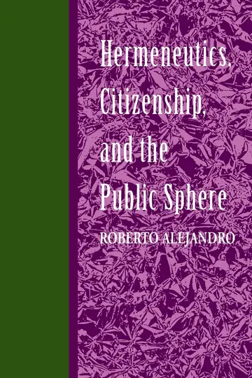 Cover of Hermeneutics, Citizenship, and the Public Sphere