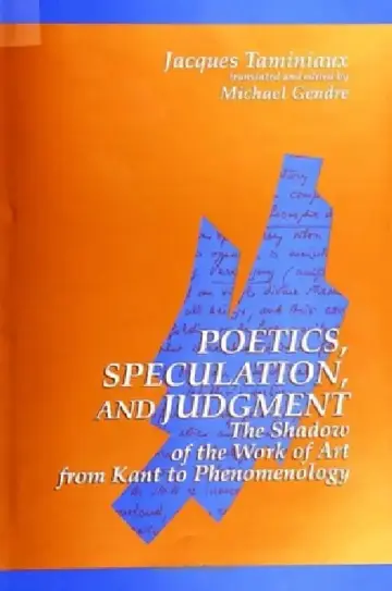 Cover of Poetics, Speculation, and Judgment
