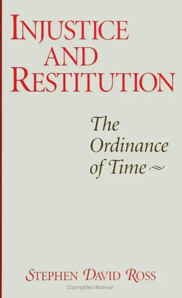 Cover of Injustice and Restitution