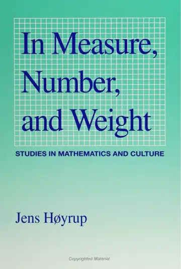 Cover of In Measure, Number, and Weight