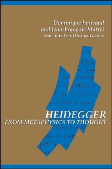 Cover of Heidegger from Metaphysics to Thought