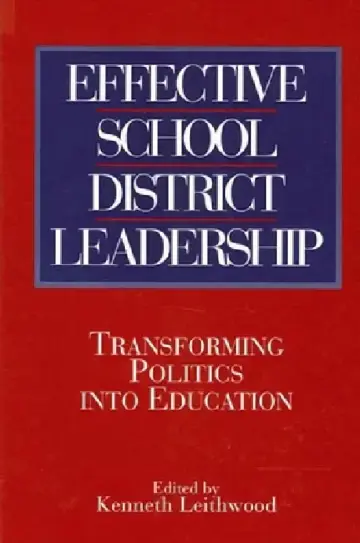 Cover of Effective School District Leadership