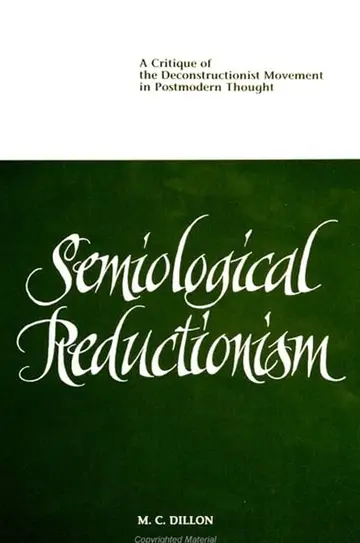 Cover of Semiological Reductionism
