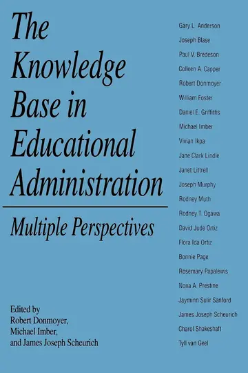 Cover of The Knowledge Base in Educational Administration