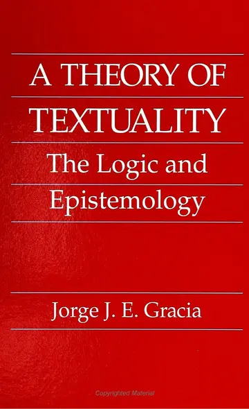 Cover of A Theory of Textuality