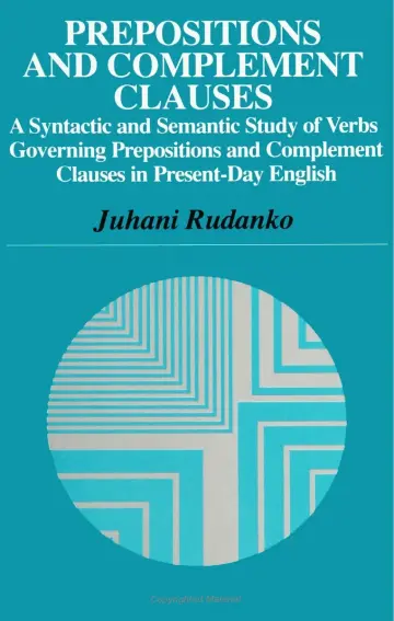Cover of Prepositions and Complement Clauses