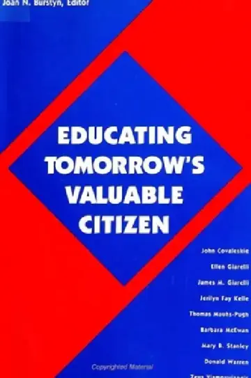 Cover of Educating Tomorrow's Valuable Citizen