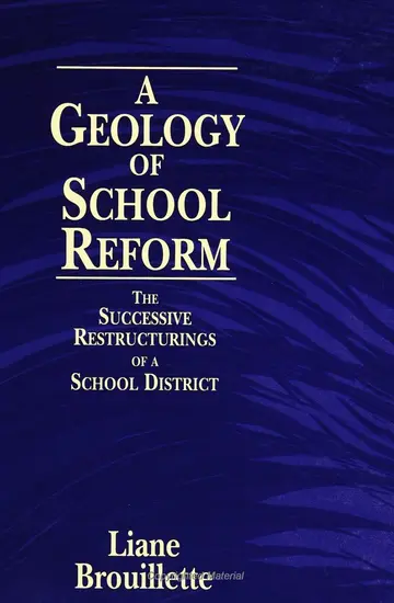 Cover of A Geology of School Reform