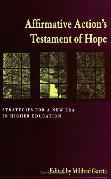 Cover of Affirmative Action's Testament of Hope