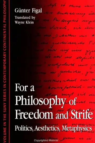 Cover of For a Philosophy of Freedom and Strife