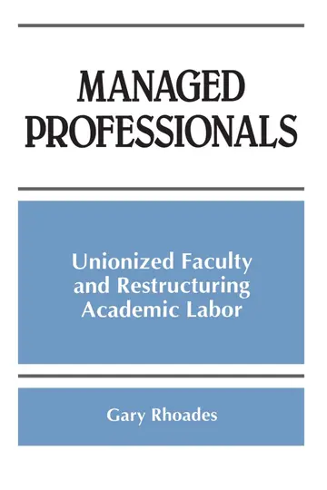Cover of Managed Professionals