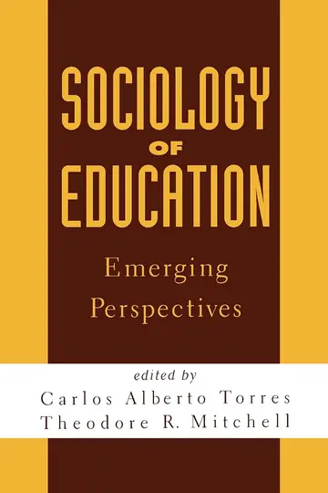 Cover of Sociology of Education