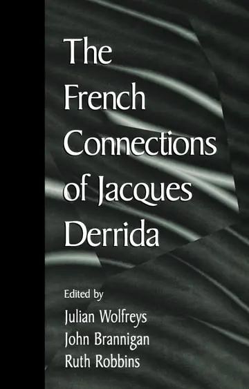 Cover of The French Connections of Jacques Derrida