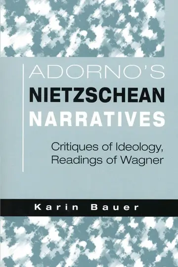 Cover of Adorno's Nietzschean Narratives