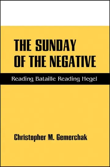 Cover of The Sunday of the Negative