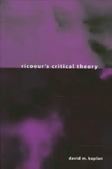 Cover of Ricoeur's Critical Theory