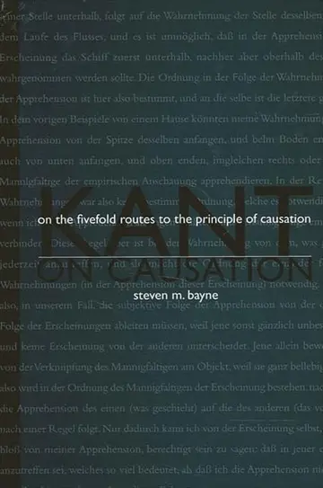 Cover of Kant on Causation