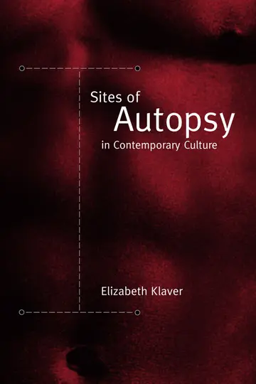 Cover of Sites of Autopsy in Contemporary Culture