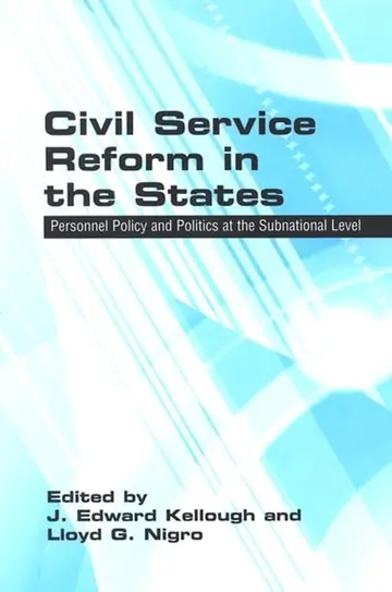 Cover of Civil Service Reform in the States