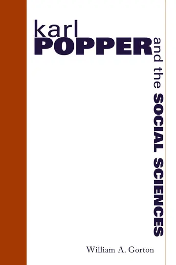 Cover of Karl Popper and the Social Sciences