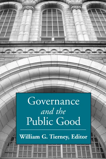 Cover of Governance and the Public Good