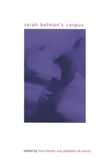 Cover of Sarah Kofman's Corpus
