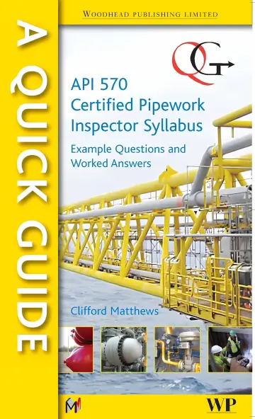 Cover of Quick Guide to API 570-Certified Pipework Inspector Syllabus