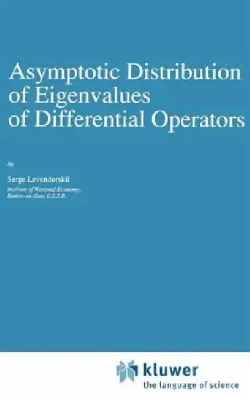 Cover of Asymptotic Distribution of Eigenvalues of Differential Operators