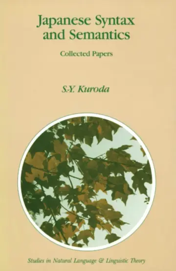 Cover of Japanese Syntax and Semantics