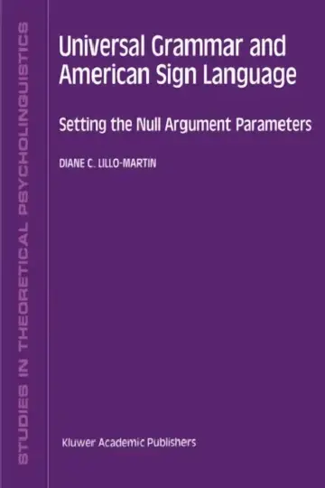 Cover of Universal Grammar and American Sign Language