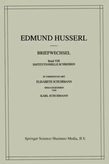 Cover of Briefwechsel