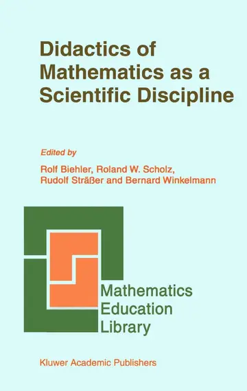 Cover of Didactics of Mathematics as a Scientific Discipline