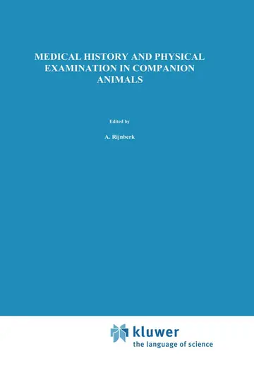 Cover of Medical History and Physical Examination in Companion Animals