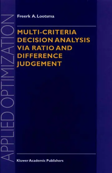 Cover of Multi-Criteria Decision Analysis via Ratio and Difference Judgement