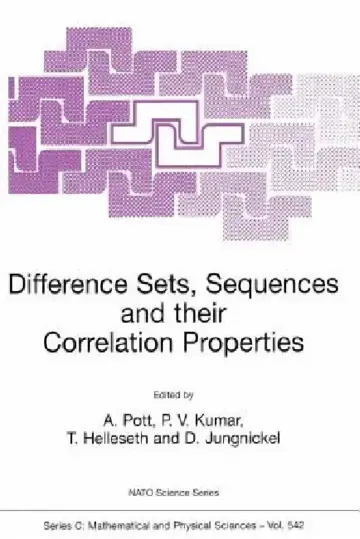 Cover of Difference Sets, Sequences and Their Correlation Properties