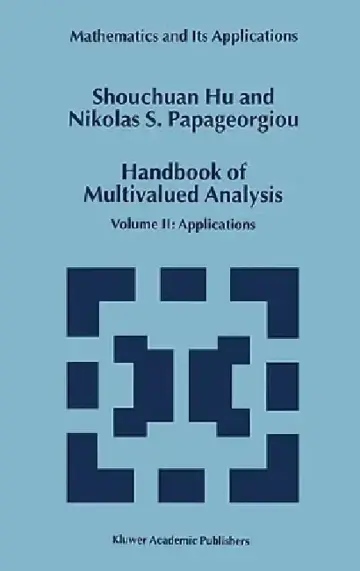 Cover of Handbook of Multivalued Analysis