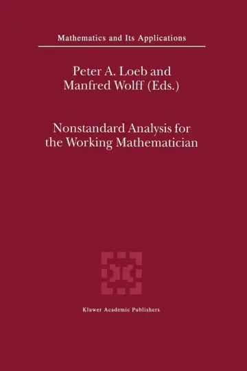 Cover of Nonstandard Analysis for the Working Mathematician