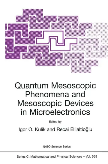 Cover of Quantum Mesoscopic Phenomena and Mesoscopic Devices in Microelectronics