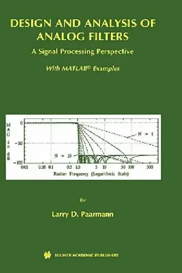Cover of Design and Analysis of Analog Filters