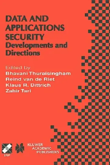 Cover of Data and Application Security