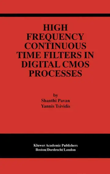 Cover of High Frequency Continuous Time Filters in Digital CMOS Processes