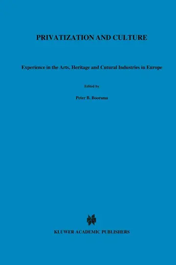 Cover of Privatization and Culture